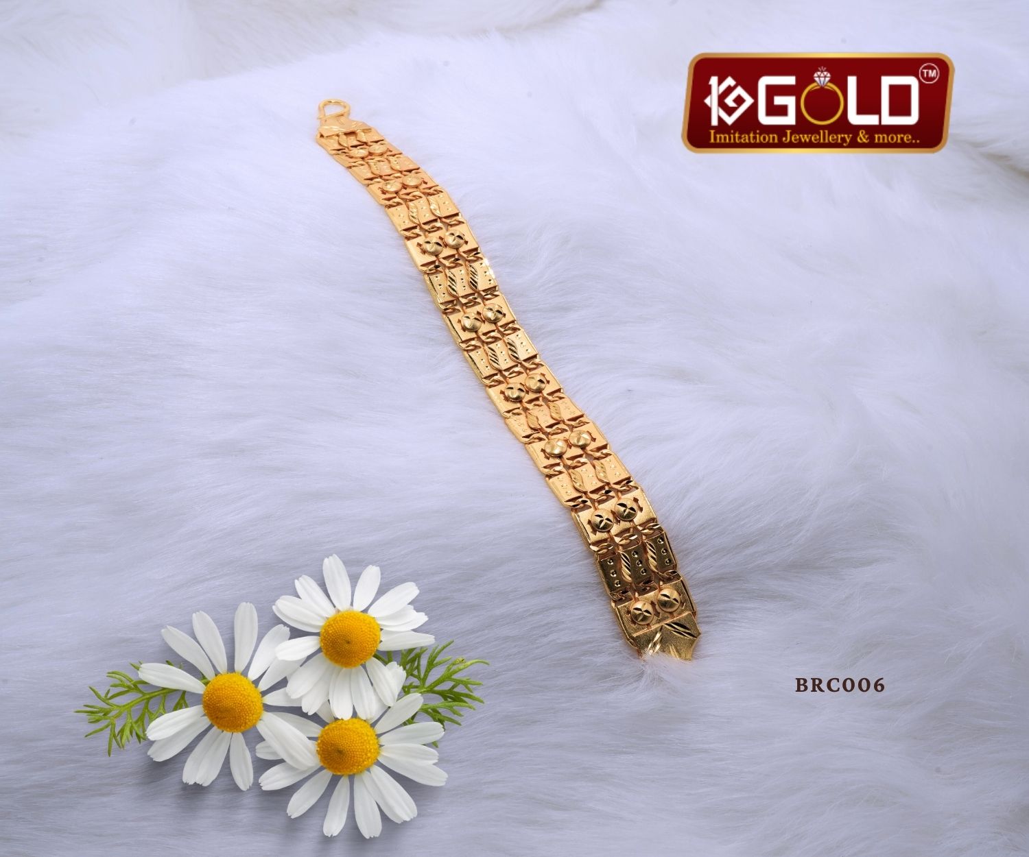 1 Gram Gold Bracelet with Modern Design for Men - BRC006. 1 gram gold on 1ggold.in