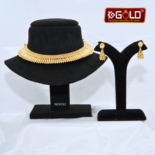1 Gram Gold Coated Stylish Necklace Set for Women - NCK012. 1 gram gold on 1ggold.in