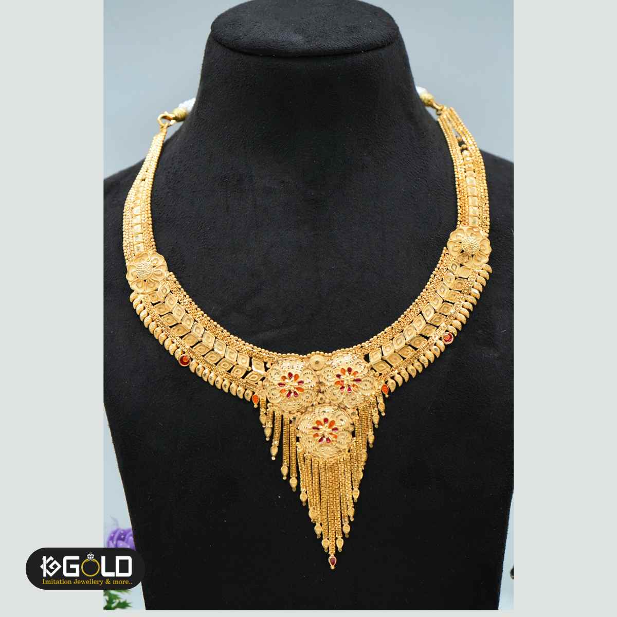 1 Gram Gold Gleaming Necklace Collection for Women - NCK010. 1 gram gold on 1ggold.in