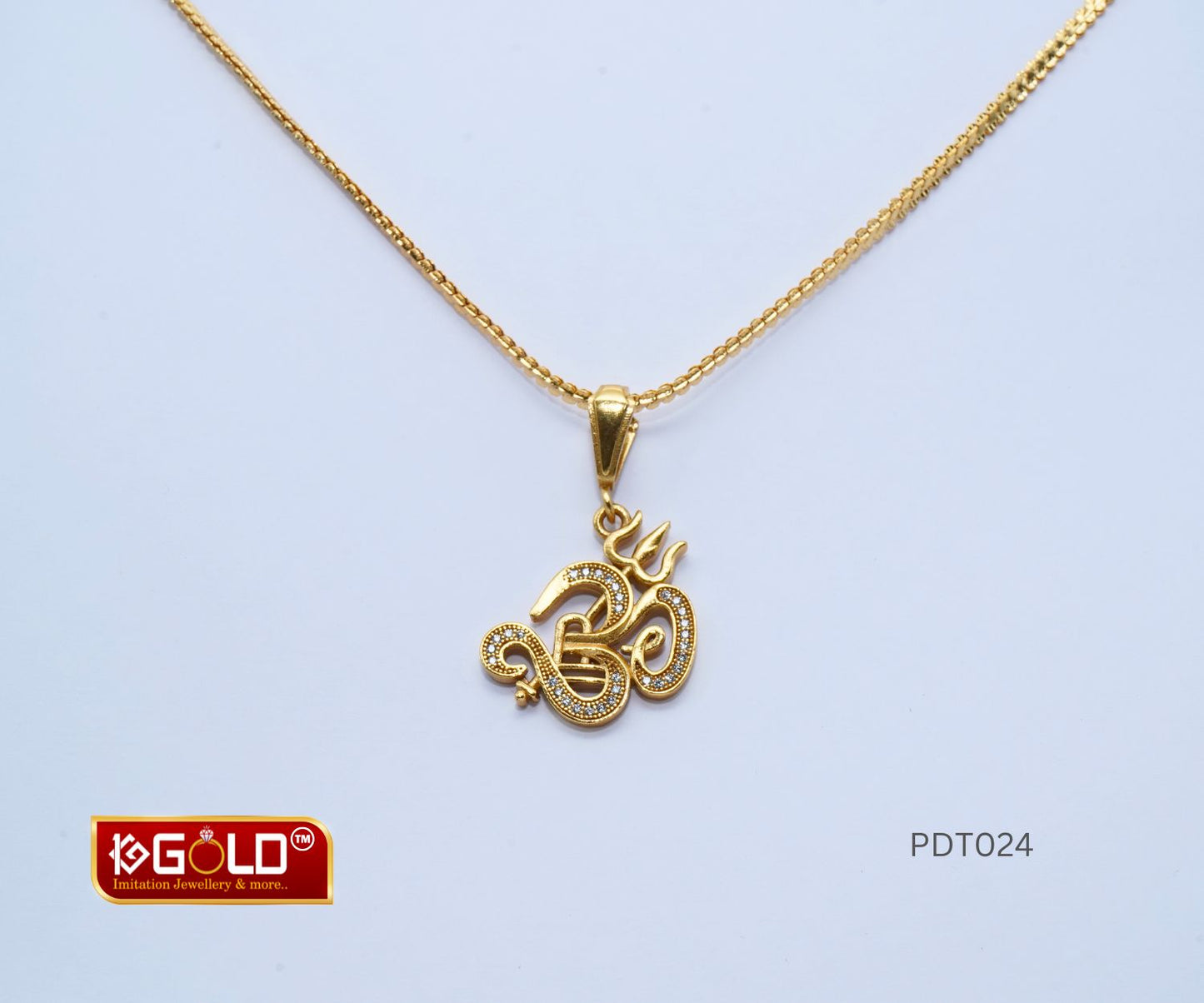 1 Gram Gold Plated Men’s Pendant with Exquisite Om Design - PDT024. 1 gram gold on 1ggold.in