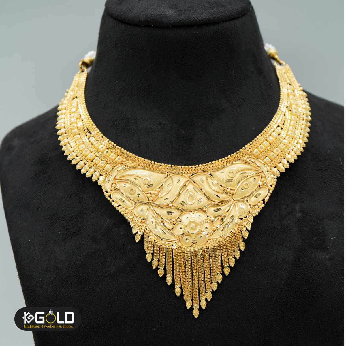 1 Gram Gold Women’s Necklace Set with Radiant Finish - NCK009. 1 gram gold on 1ggold.in