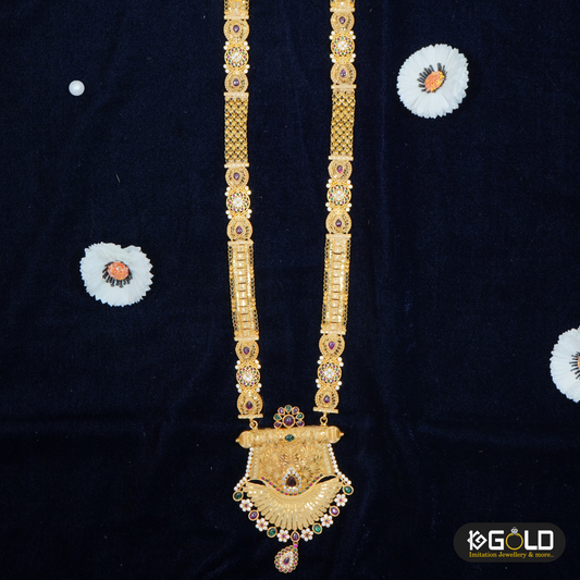 1_Sparkling Design Unique One Gram Gold Plated Ganthan for Women - GTN002. 1 gram gold on 1ggold.in