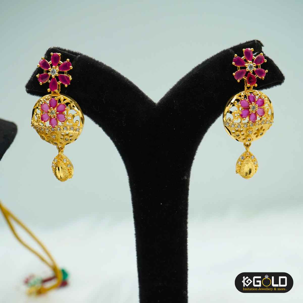 Attractive One Gram Gold Necklace Set for Women - NCK005. 1 gram gold on 1ggold.in