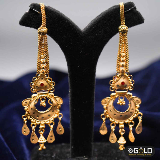 Beautiful 1 Gram Gold Earrings for Women - ERG001. 1 gram gold on 1ggold.in