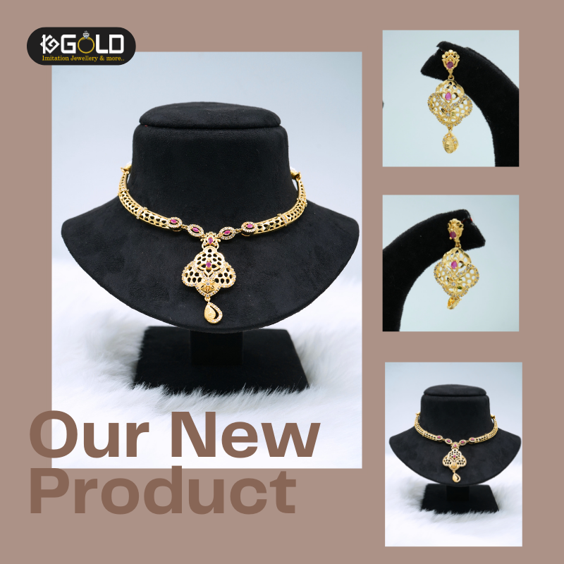 Beautiful 1 Gram Gold Finish Neckwear - NCK001. 1 gram gold on 1ggold.in