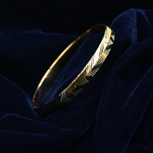 Classic One Gram Gold Kada with Superior Quality for Men - KDA007. 1 gram gold on 1ggold.in