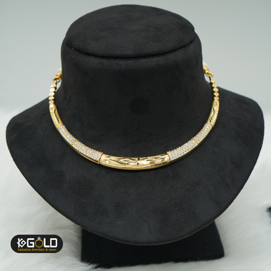 Dazzling One Gram Gold Neckwear Set - NCK003. 1 gram gold on 1ggold.in