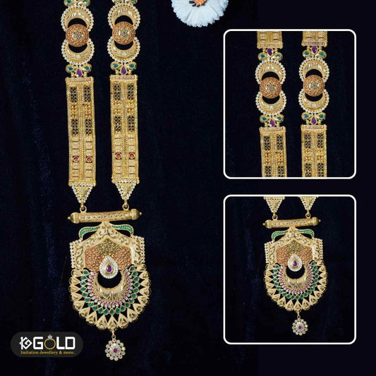 Elegant Design 1 Gram Gold Plated Ganthan for Women with Glittering Accents - GTN004. 1 gram gold on 1ggold.in