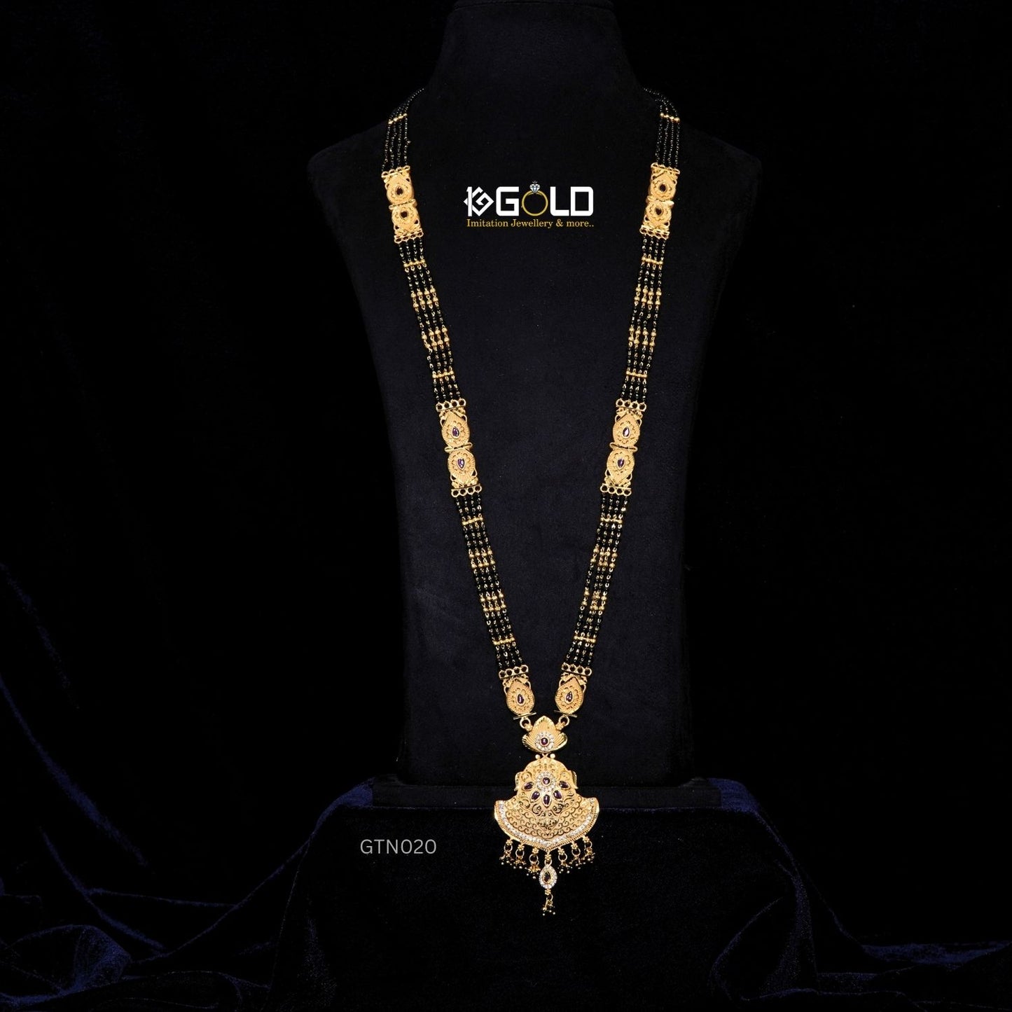 Fashionable 1 Gram Gold Plated Ganthan with Glamorous Features for Women GTN020. One Gram Gold available on 1ggold.in