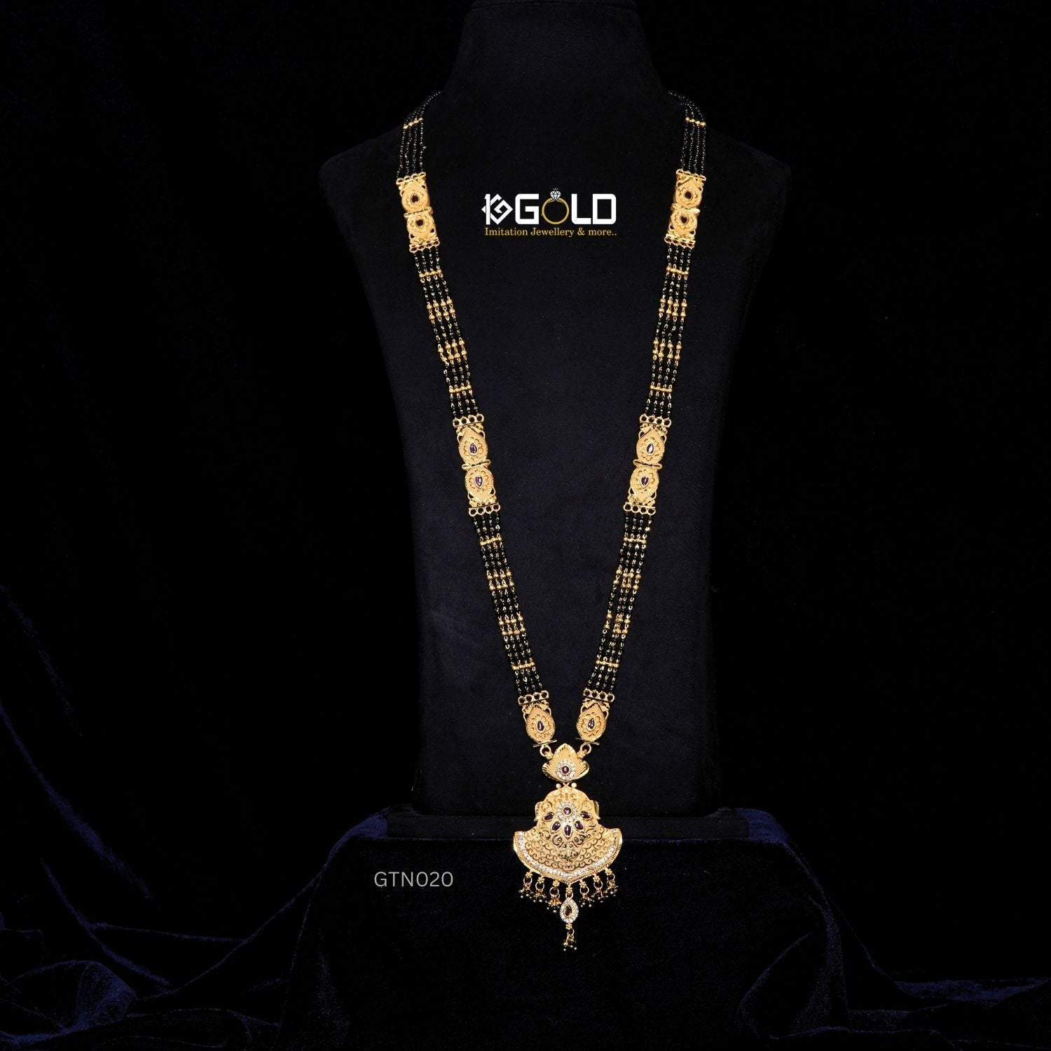 Fashionable 1 Gram Gold Plated Ganthan with Glamorous Features for Women GTN020. One Gram Gold available on 1ggold.in