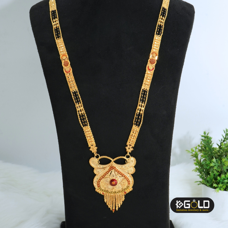 Gorgeous Design Everyday 1 Gram Gold Plated Mangalsutra for Women - MNG007. 1 gram gold on 1ggold.in