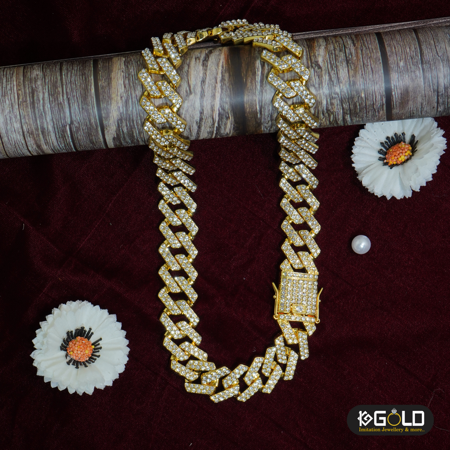 Luxurious Rajwadi 1 Gram Gold Men’s Chain - CH007. 1 gram gold on 1ggold.in