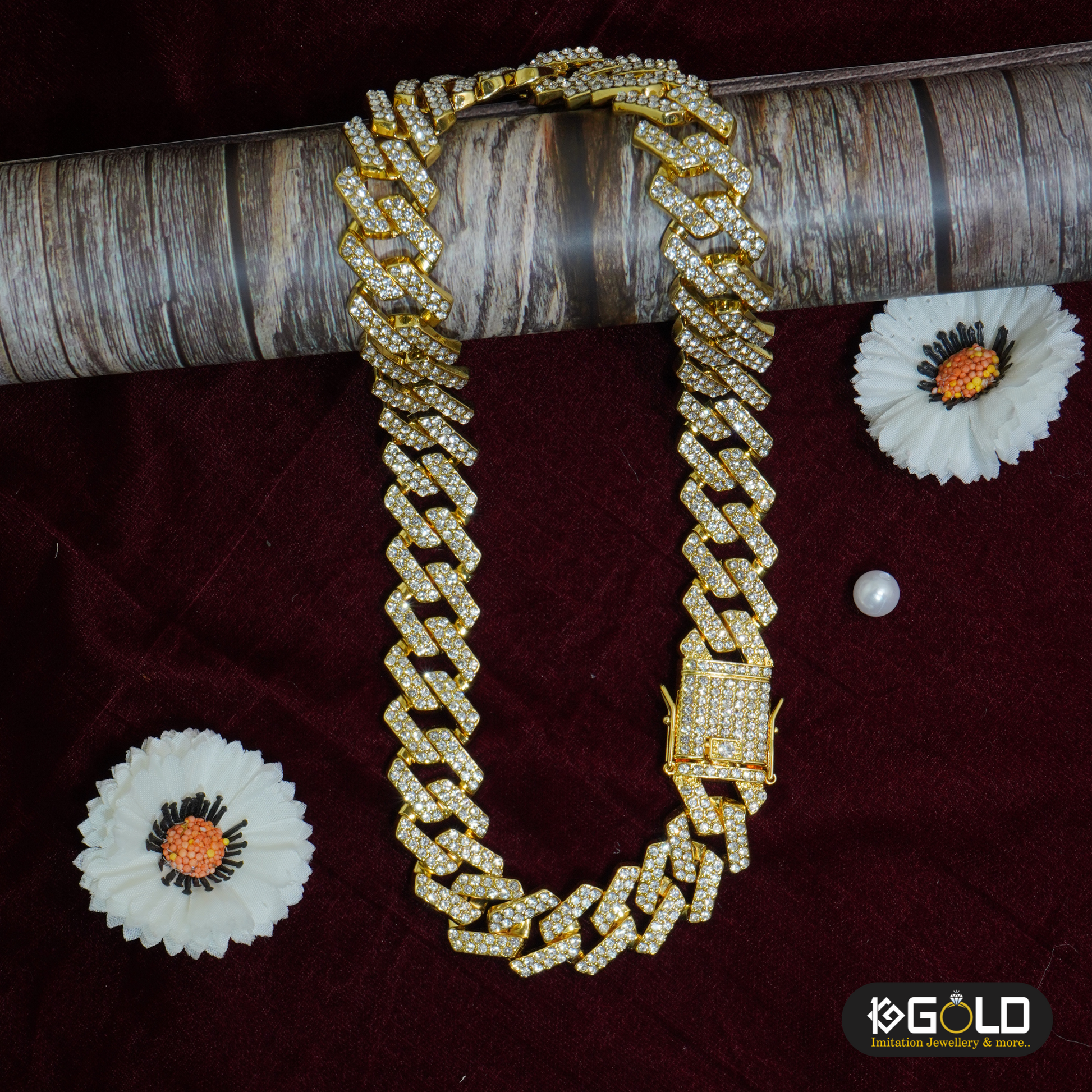 Luxurious Rajwadi 1 Gram Gold Men’s Chain - CH007. 1 gram gold on 1ggold.in