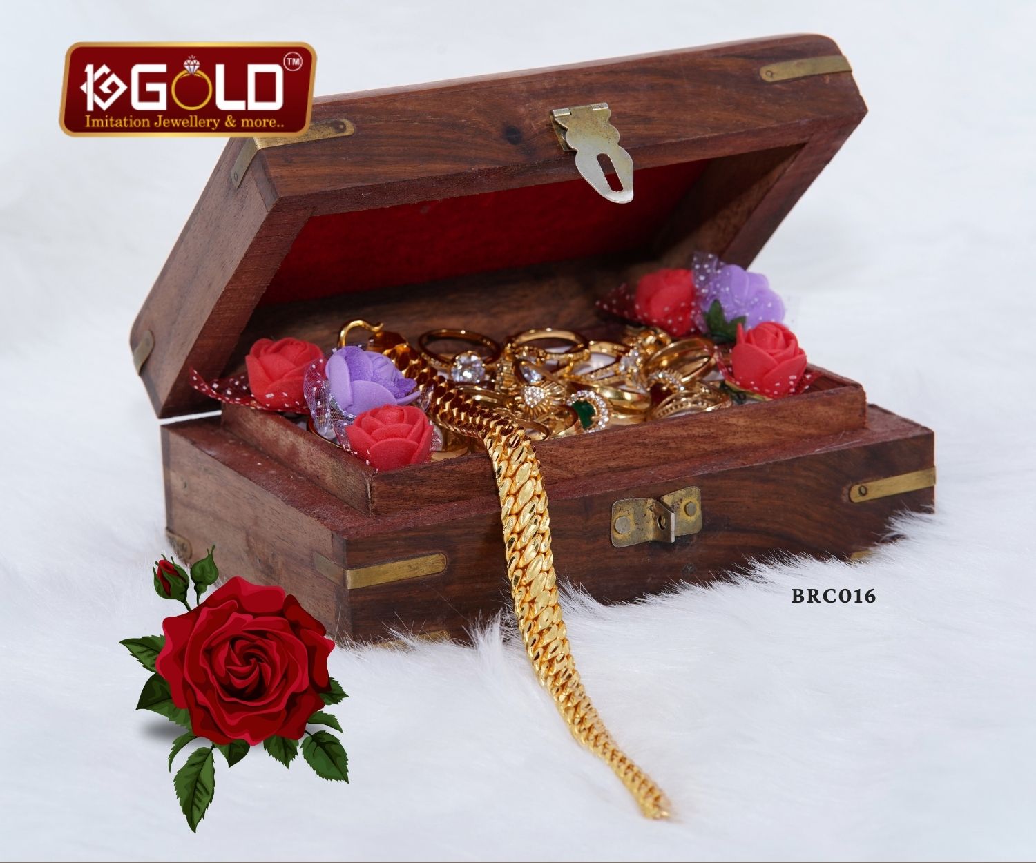 Luxurious Traditional 1 Gram Gold Plated Bracelet for Men - BRC016. 1 gram gold on 1ggold.in