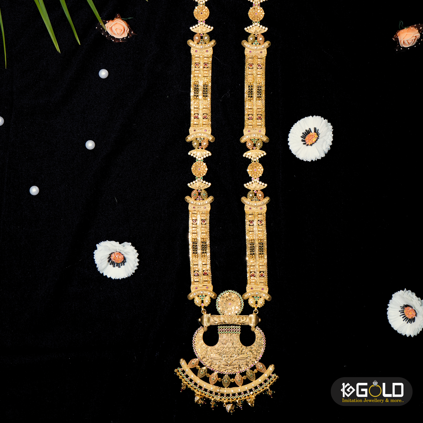 Luxury One Gram Gold Plated Maharashtrian AAGRI KOLI Ganthan for Women - GTN001. `1 gram gold on 1ggold.in