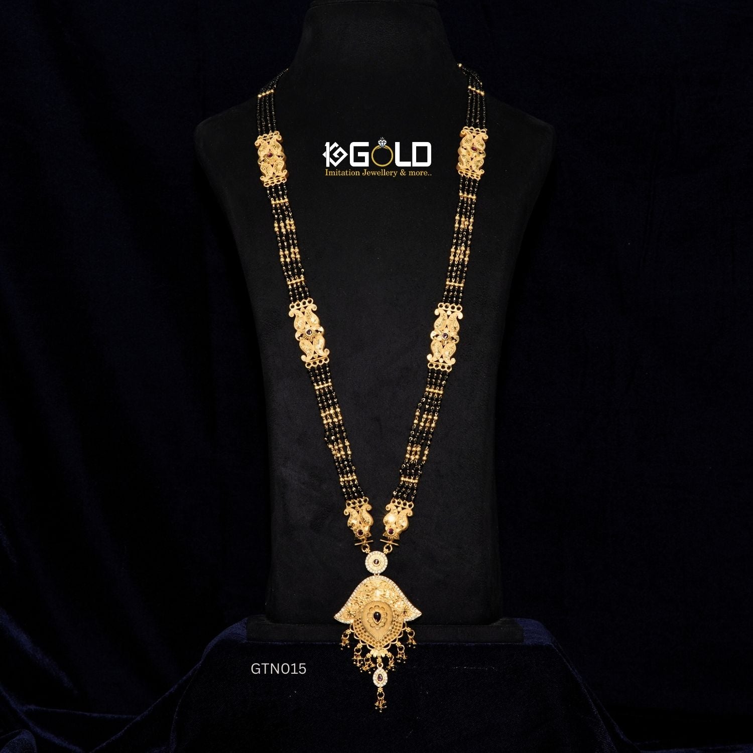 Opulent One Gram Gold Plated Maharashtrian Ganthan for Women - GTN015. One Gram Gold available on 1ggold.in