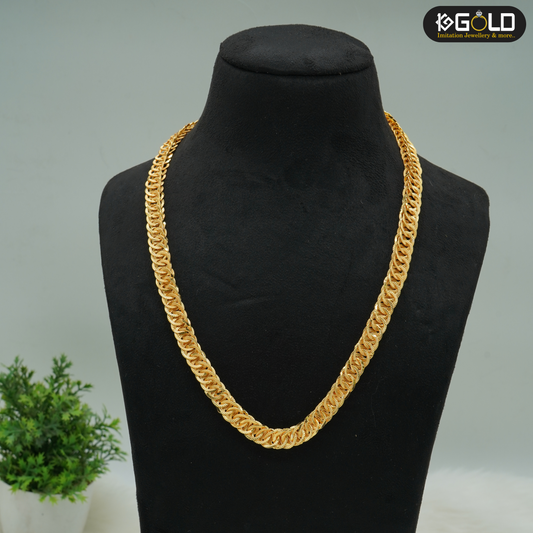 Rajwadi Design One Gram Gold Chain for Men - CH004. 1 gram gold on 1ggold.in