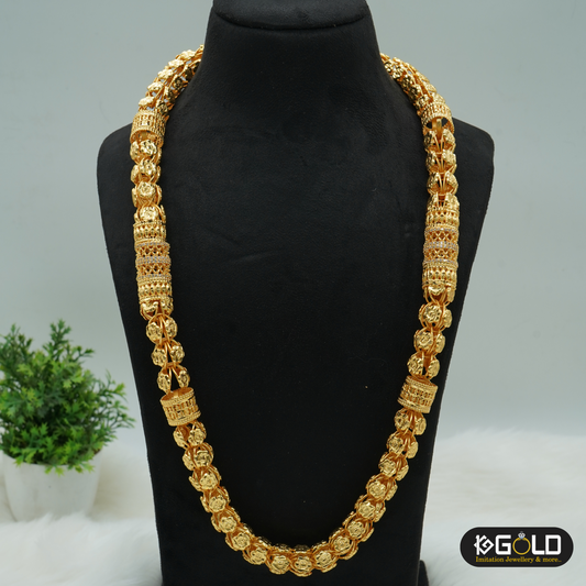 Royal Elegance One Gram Gold Plated Chain for Men - CH002. 1 gram gold on 1ggold.in