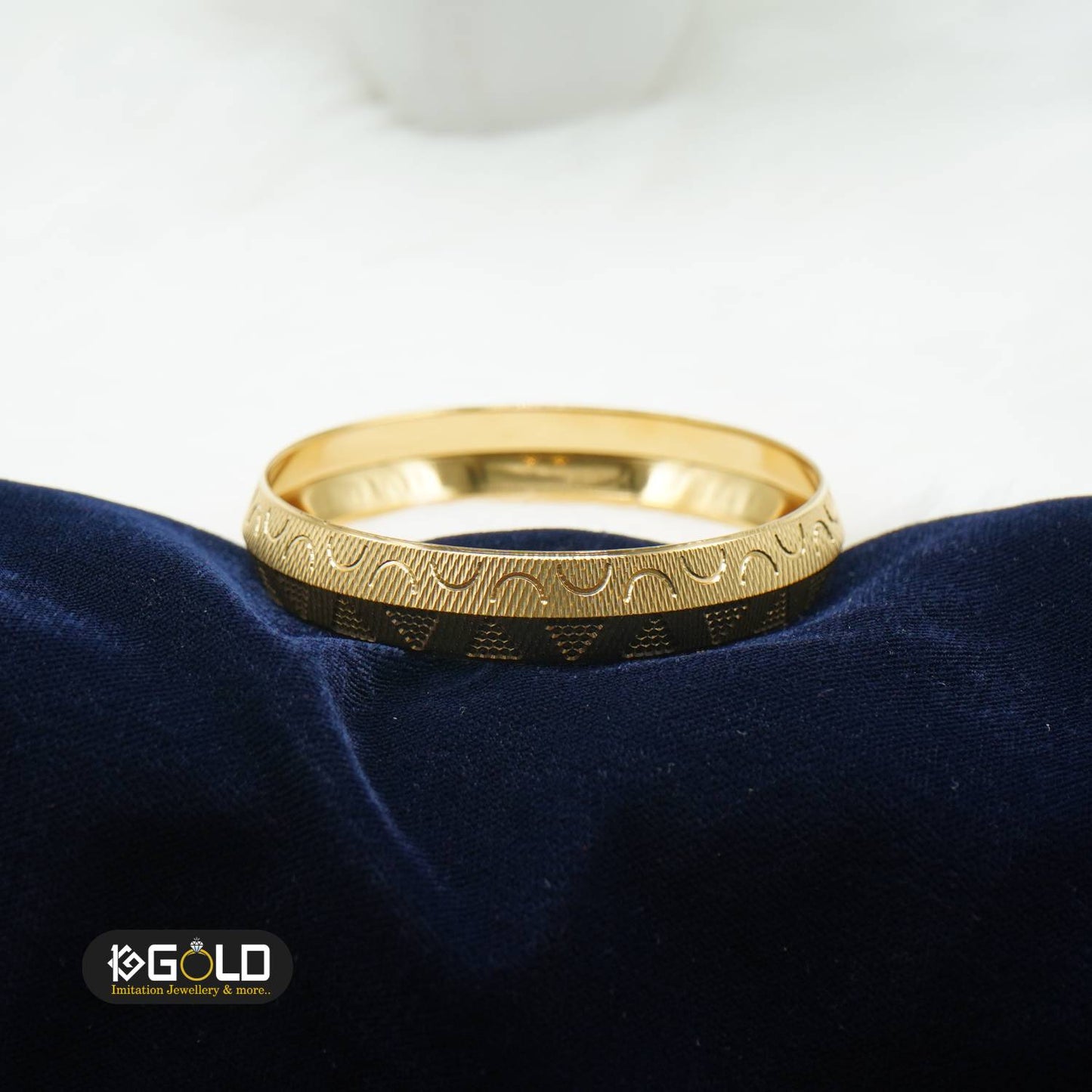 Sophisticated 1 Gram Gold Premium Quality Wrist Kada for Men - KDA006.1 gram gold on 1ggold.in