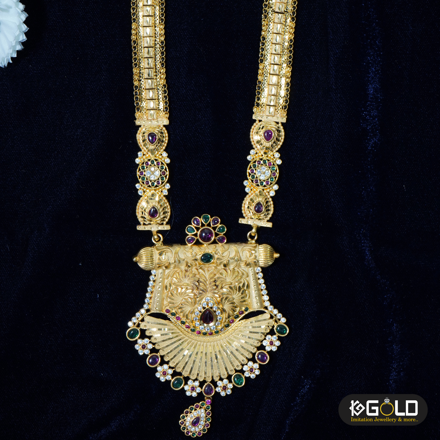 Sparkling Design Unique 1 Gram Gold Plated Ganthan for Women - GTN002. 1 gram gold on 1ggold.in
