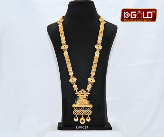 Trendy 1 gram Gold Plated Rani haar with Distinctive Design and Diamond Detailing for Women - LHR013. 1 gram gold on 1ggold.in