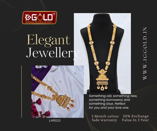 Trendy 1 gram Gold Rani haar with Distinctive Design and Diamond Detailing for Women - LHR013. 1 gram gold on 1ggold.in