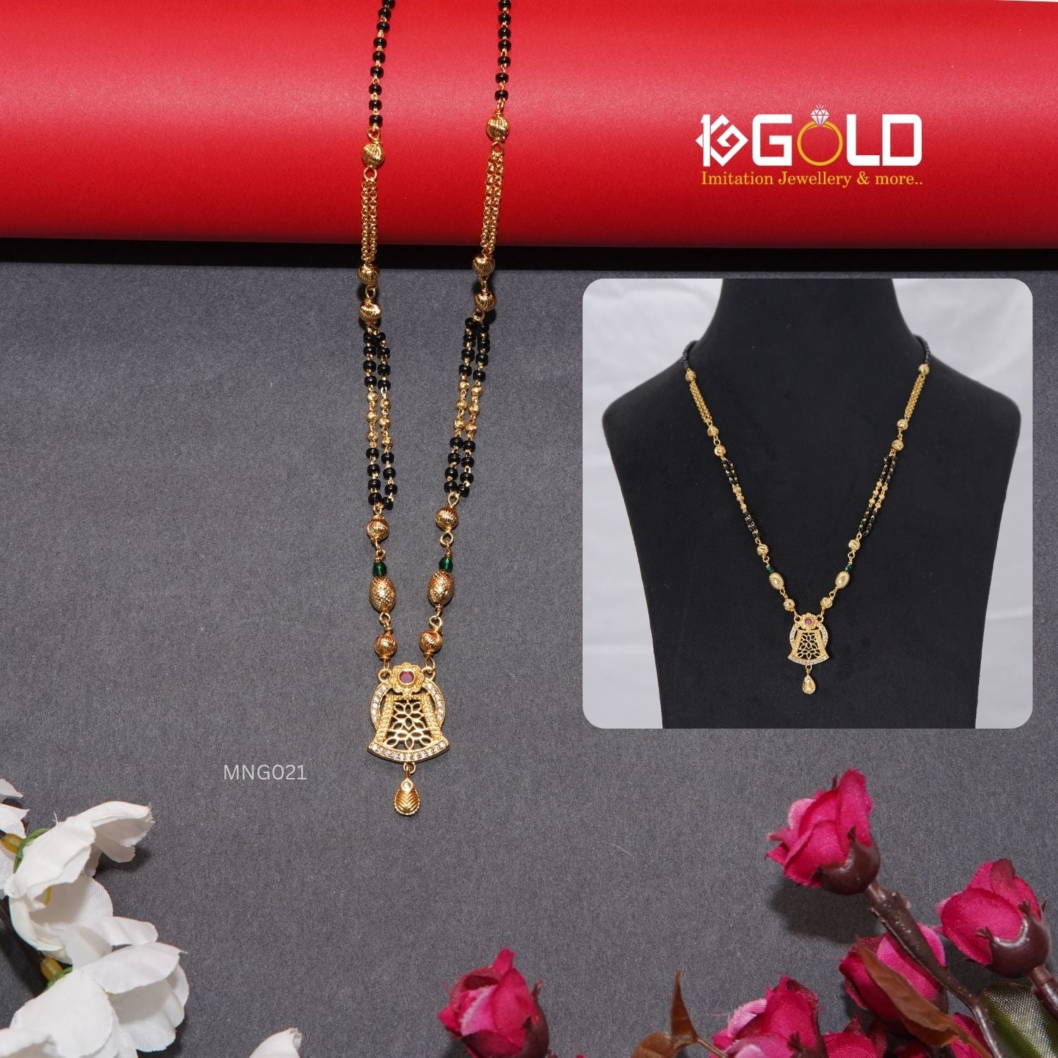 1 Gram Gold Plated Stunning Design Mangalsutra Set for Women - MNG021 1ggold.in