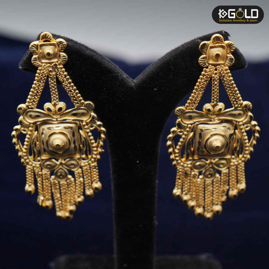 Attractive Golden 1 Gram Earrings for Women - ERG003. 1 gram gold on 1ggold.in 