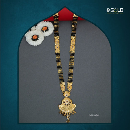 Fashionable One Gram Gold Plated Ganthan with Glamorous Features for Women GTN020. One Gram Gold available on 1ggold.in