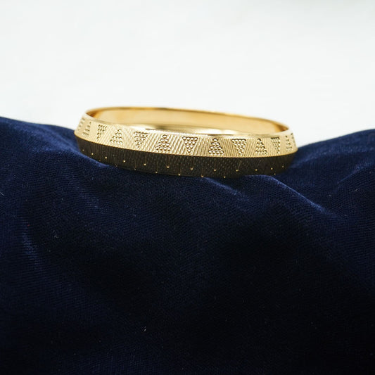 Charming 1 Gram Gold Finish High Quality Kada for Men - KDA004. 1 gram gold on 1ggold.in