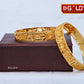 Delicate Flower Embellished 1 Gram Gold Plated Bangles for Women - BGL009. 1 gram gold on 1ggold.in 
