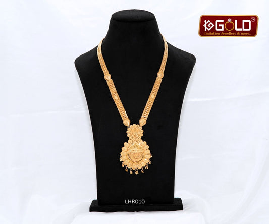 Elegant One Gram Gold plated Rani Haar jewelry collection with a gleaming finish - LHR010. 1 gram gold on 1ggold.in 