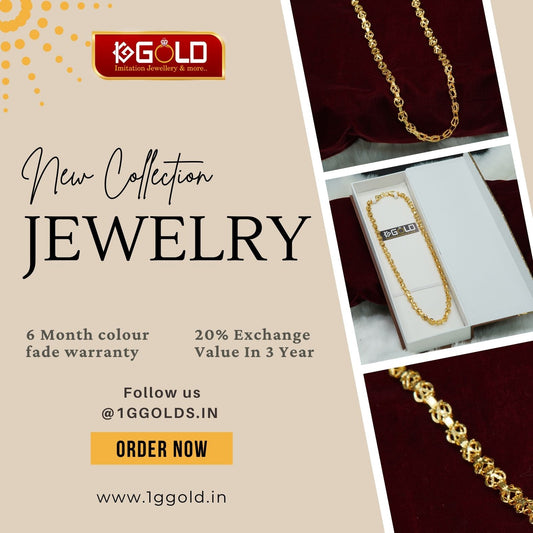 Elegant Rajwadi Style 1 Gram Gold Chain for Men - CH005. 1 gram gold on 1ggold.in 