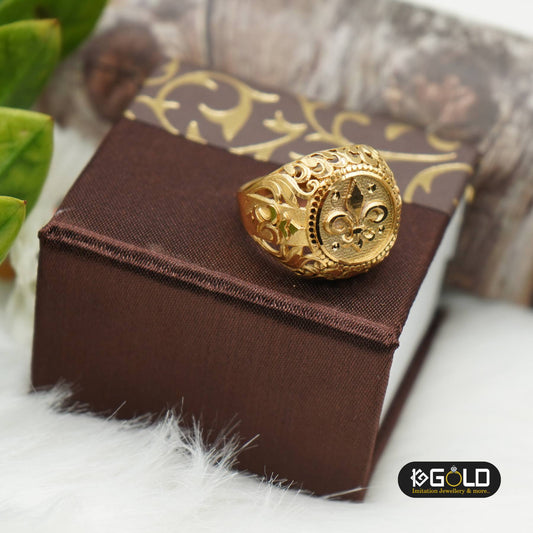 High Quality 1 Gram Gold Ring for Men with Gorgeous Detailing - RNM007. 1 gram gold on 1ggold.in
