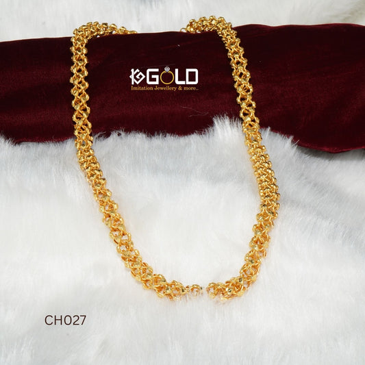 Link Superior Quality High Class Design One Gram Gold Chain for Men - CH027. 1 gram gold on 1ggold.in 