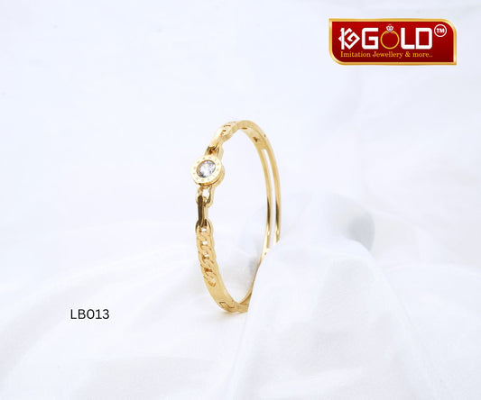 Luxurious Gold Bracelet Featuring Roman Numerals and Diamonds - LB013. imitation jewelary on 1ggold.in 