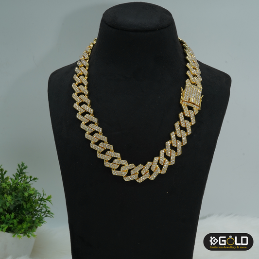 Luxurious Rajwadi One Gram Gold Men’s Chain - CH007. 1 gram gold on 1ggold.in 