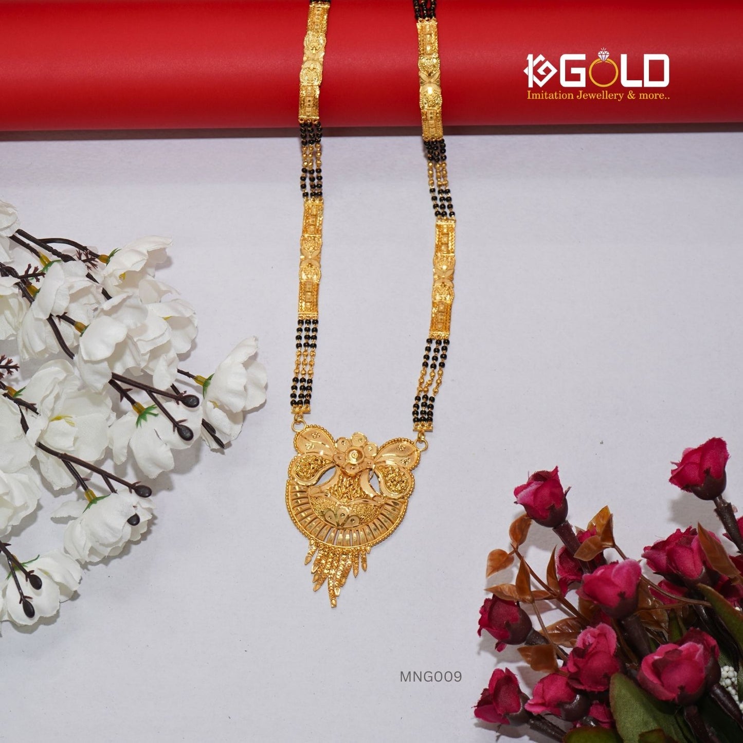 Beautiful 1 Gram Gold Mangalsutra with a Captivating and Unique Design - MNG009