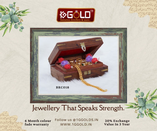 One Gram Gold Bracelet with Unique Link Design for Men - BRC018. 1 gram gold on 1ggold.in 