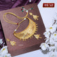One Gram Gold Choker Necklace Set with Unique Design for Women - CHK00. 1 gram gold on 1ggold.in  