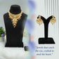One Gram Gold Coated Necklace Set with Elegant Design for Women - NCK008. 1 gram gold on 1ggold.in  