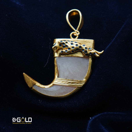 Rajwadi 1 Gram Gold Nail Pendant with Superior Quality For Mens - PDT001. 1 gram gold on 1ggold.in  