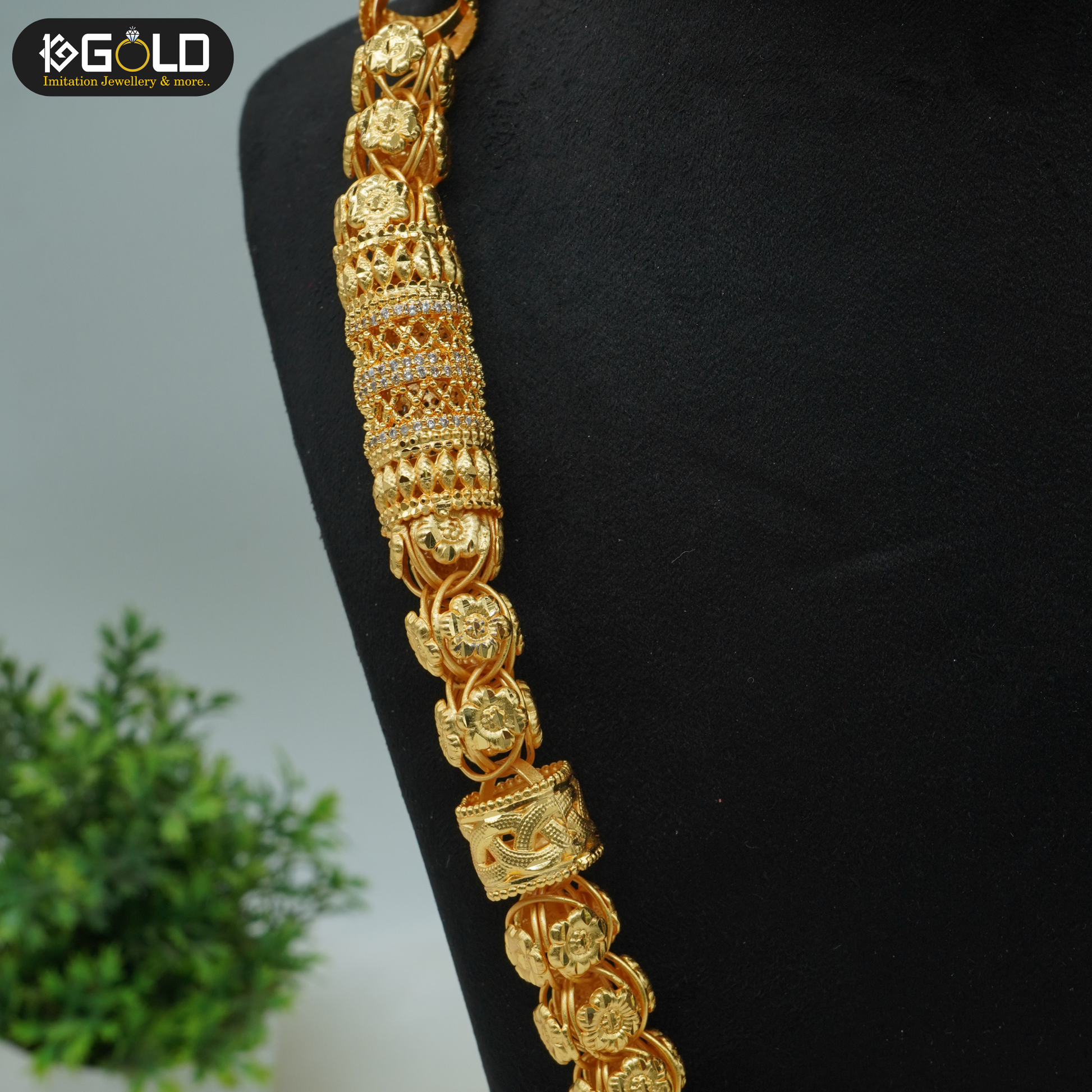 Rajwadi Heritage One Gram Gold Chain Design for Men - CH006. 1 gram gold on 1ggold.in 