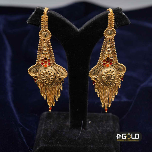 Stylish 1 Gram Gold Women’s Earrings - ERG004. 1 gram gold on 1ggold.in 