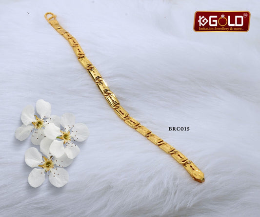 Traditional One Gram Gold Nawabi Bracelet for Men - BRC015. 1 gram gold on 1ggold.in